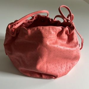 FURLA Peach Leather Italian Bag, New with Dust Bag without tags